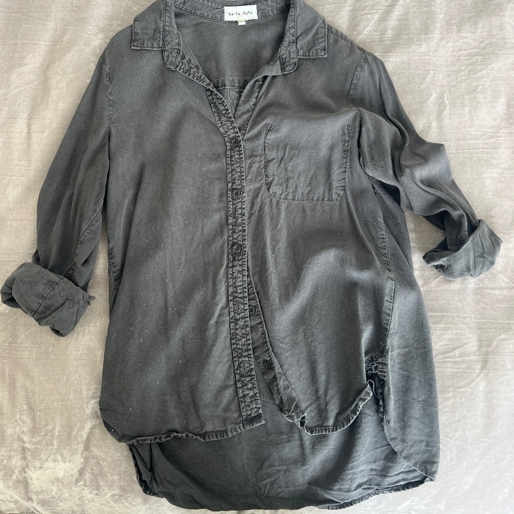 Bella Dahl Medium Faded Back Button Down
